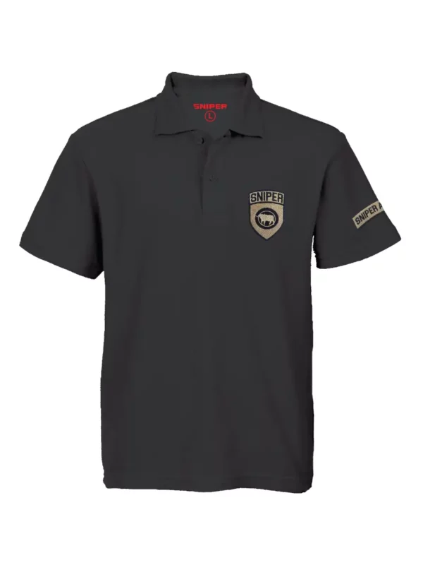 Golfer Shield logo Black
