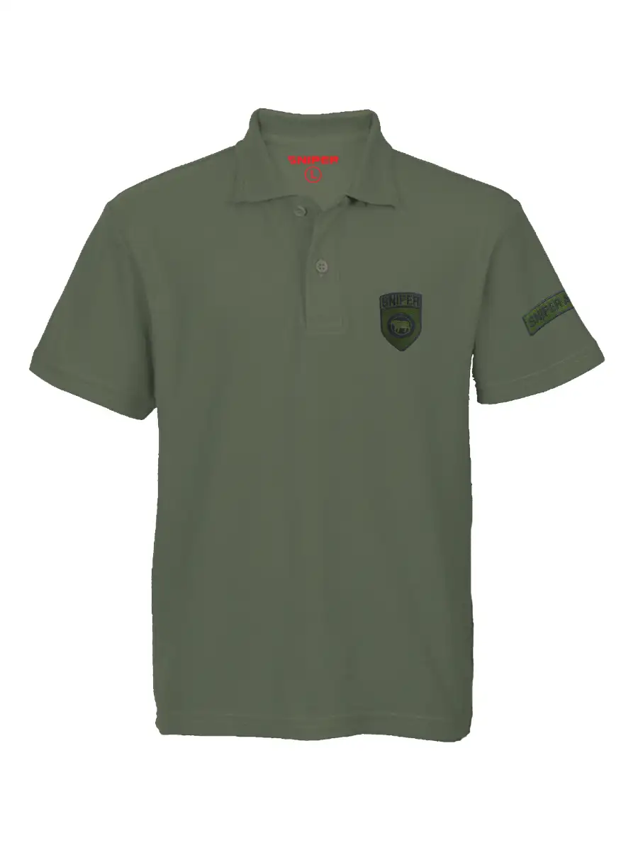 Golfer Shield Logo Olive
